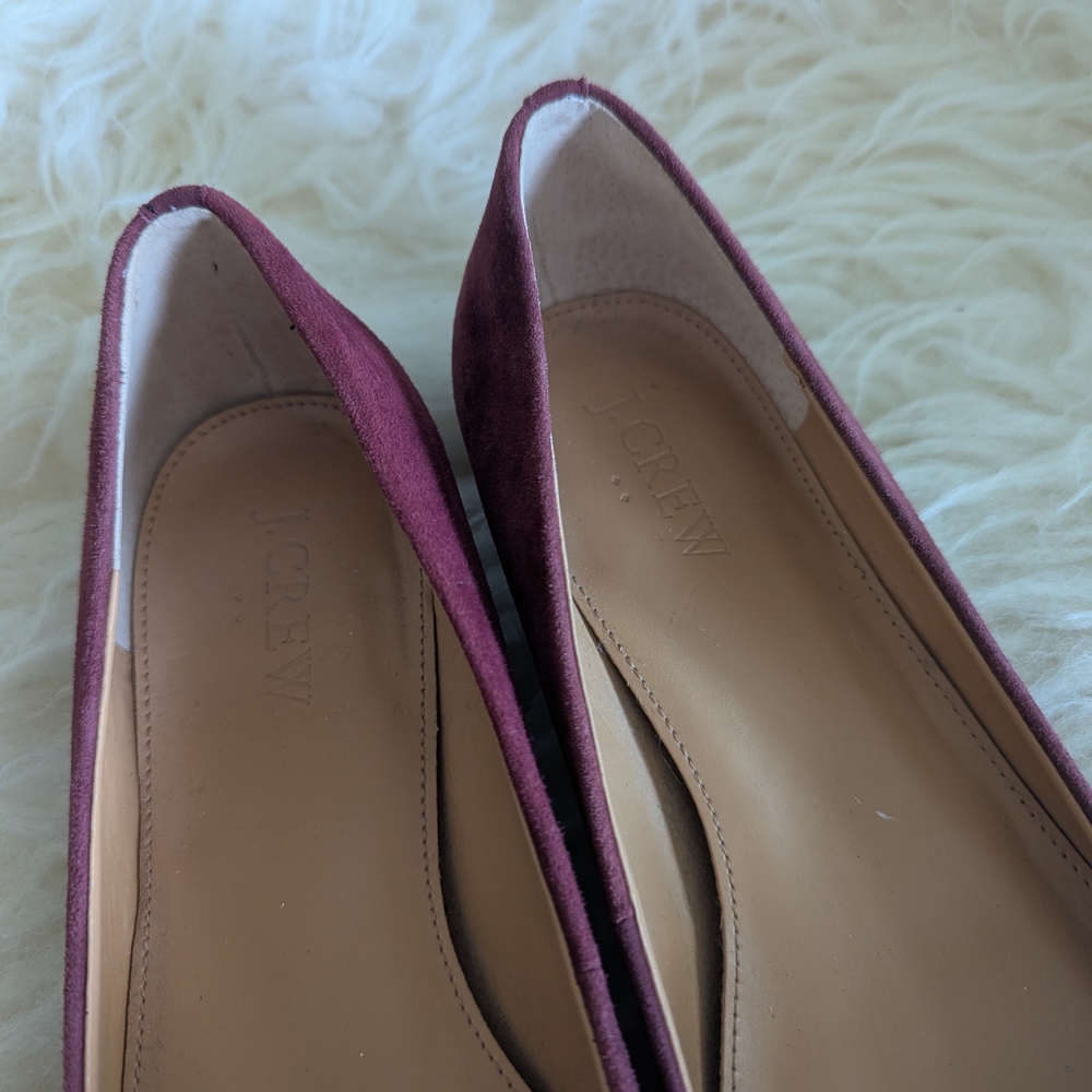 J. Crew Flats in Burgundy Suede - Picture 9 of 9